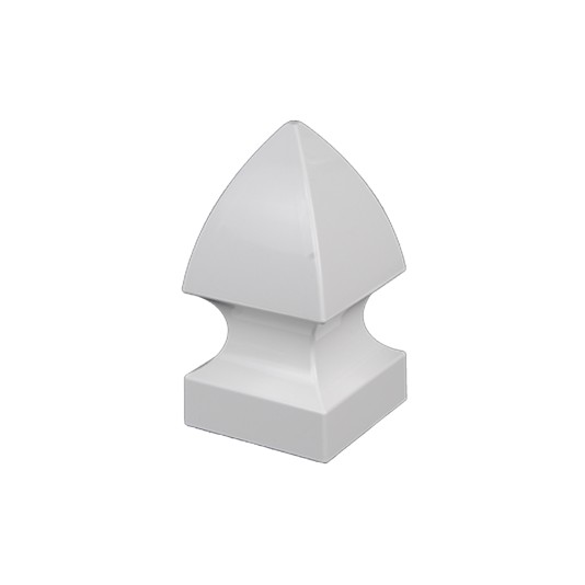 LMT 1312-45-WHITE 5" Sq. Gothic Post Cap (White)