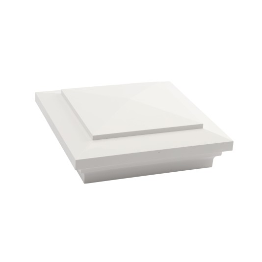 LMT 1329W 5" x 5" Hampton Vinyl Post Cap - White