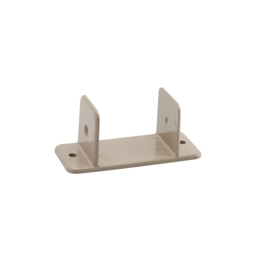 LMT 1374-KHAKI 2" Squar Vinyl Rail Pergola Rafter Cleat Clip - Khaki (EndCaps)
