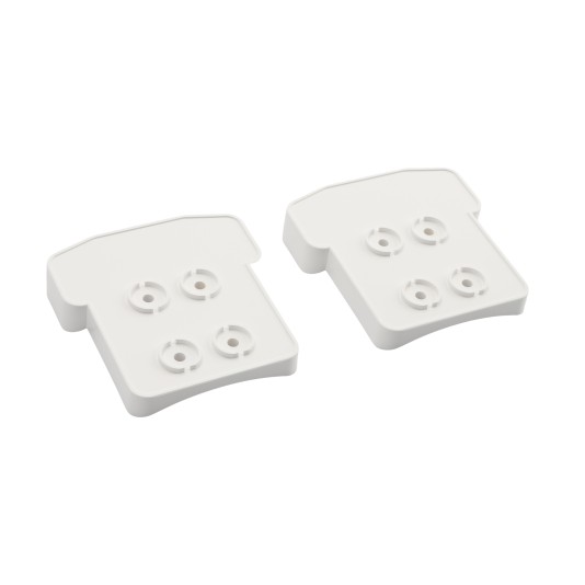LMT 1400-WHITE T-Rail Covered Handrail Bracket Column Adapter Kit - White