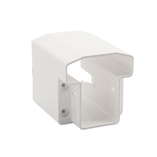 LMT 1428-WHITE 4 3/4" T-Rail Field Cut Handrail Bracket Kit - White