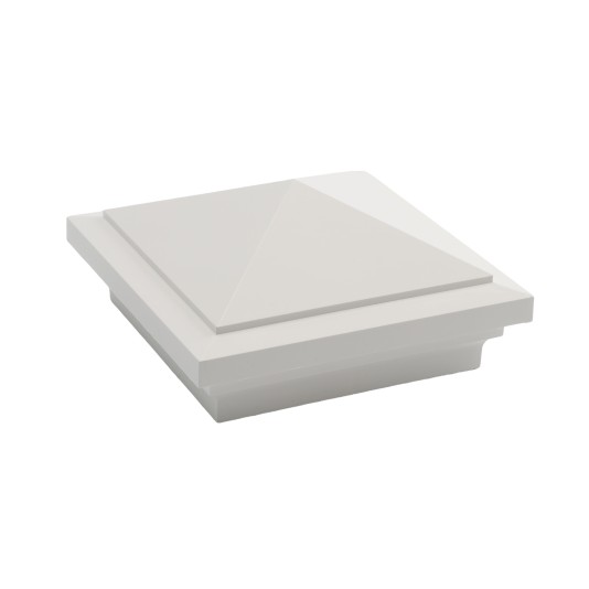 LMT 1431W 4" x 4" Sq Princeton Vinyl Post Cap - White