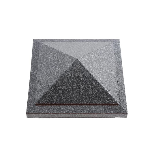 4" x 4" Haven Style Vinyl Post Cap - Antique Gray