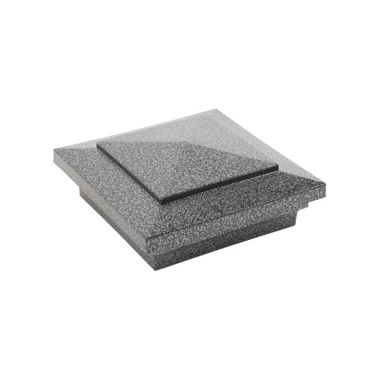 4" x 4" Cape May Style Vinyl Post Cap - Antique Gray