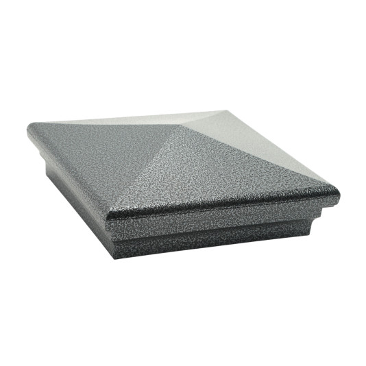 5" x 5" Neptune Style Vinyl Post Cap - Antique Gray