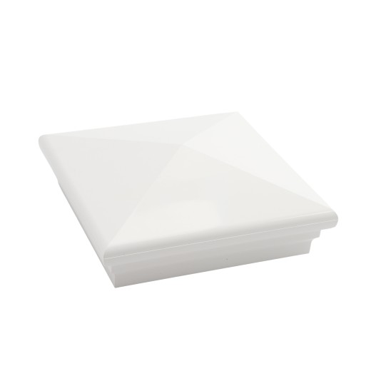 LMT-1496W 5" x 5" Sq. Neptune Vinyl Post Cap - White