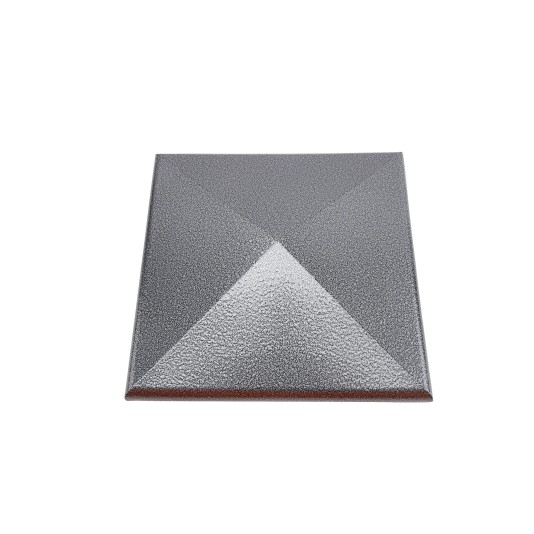 5.625" (5 5/8" x 5 5/8") Neptune Style Vinyl Post Cap for 6" x 6" Wood Post - Antique Gray