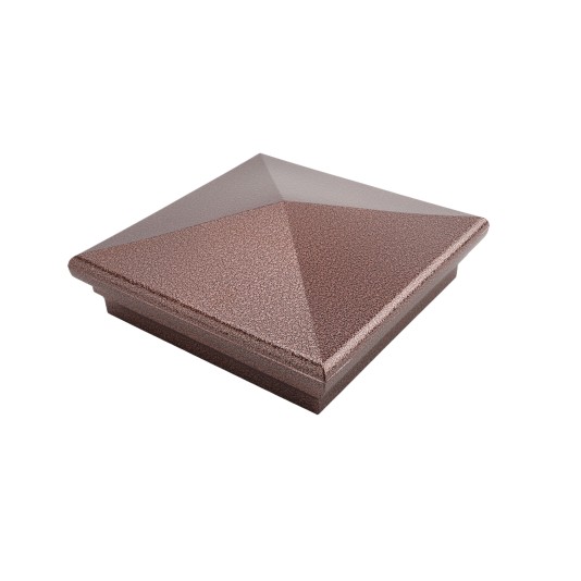 6" x 6" Neptune Style Vinyl Post Cap - Antique Copper