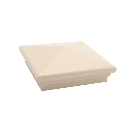 LMT-1498KT 6" x 6" Sq. Neptune Vinyl Post Cap - Beige