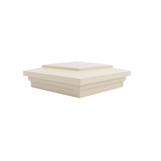 LMT-1499KT 5" x 5" Sq. Cape May Vinyl Post Cap - Beige