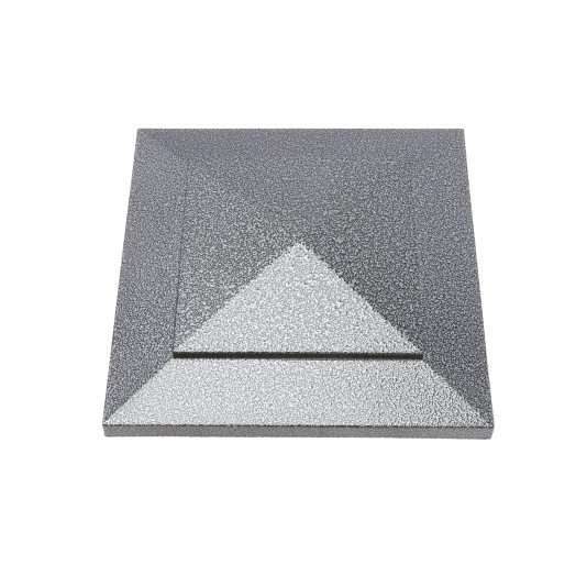 5.625" (5 5/8" x 5 5/8") Cape May Style Vinyl Post Cap for 6" x 6" Wood Post - Antique Gray