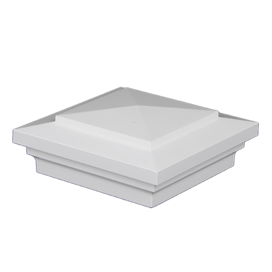 LMT 6" Square Cape May Post Cap (White Shown)