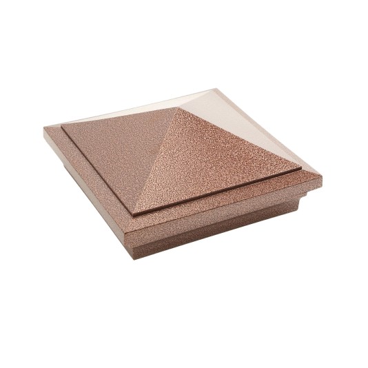5" x 5" Haven Style Vinyl Post Cap - Antique Copper