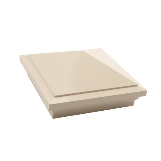 LMT-1502KT 5" Sq. Haven Vinyl Post Cap - Beige