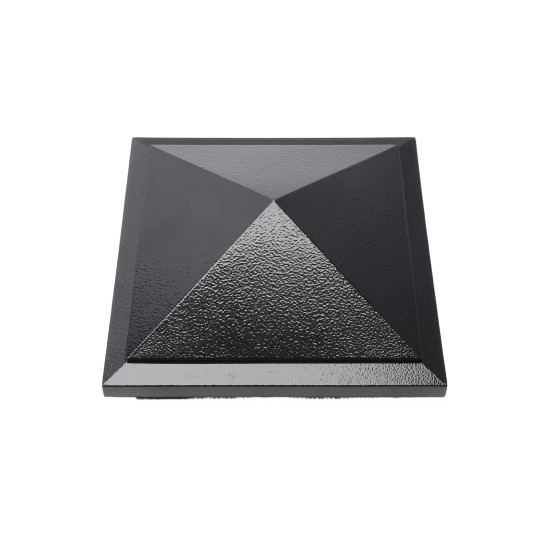 5" x 5" Haven Style Vinyl Post Cap - Hammertone Black