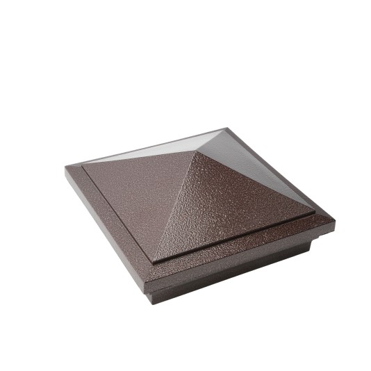 6" x 6" Haven Style Vinyl Post Cap - Antique Brown