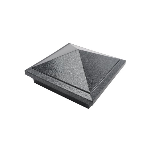 6" x 6" Haven Style Vinyl Post Cap - Antique Gray