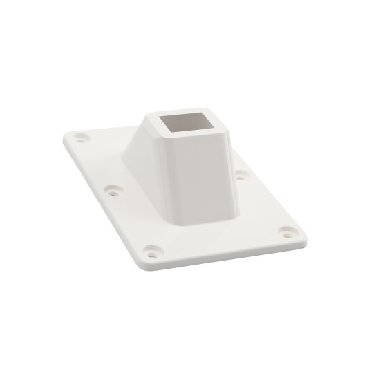 LMT 1534-WHITE 2" x 3 1/2" Stair Bracket For Vinyl Railing (Internal) - White (GeneralUse)