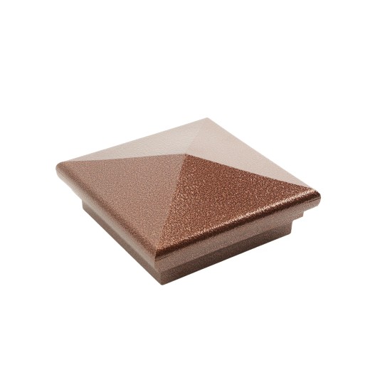 4.5" (4 1/2" x 4 1/2") Neptune Style Vinyl Post Cap - Antique Copper