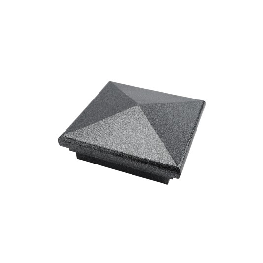 4.5" (4 1/2" x 4 1/2") Neptune Style Vinyl Post Cap - Antique Gray