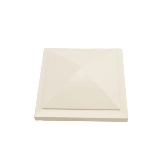 4.5" (4 1/2" x 4 1/2") Haven Style Vinyl Post Cap - Beige