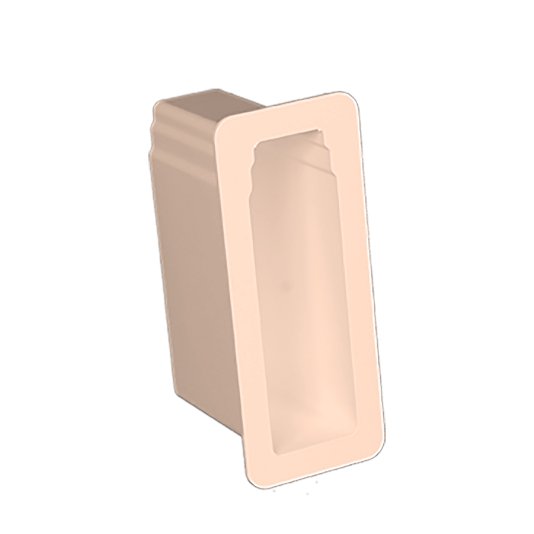 2" x 7" x 5" Privacy Panel Gate Socket (Almond) 