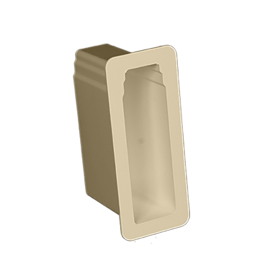 2" x 7" x 5" Privacy Panel Gate Socket (Beige)
