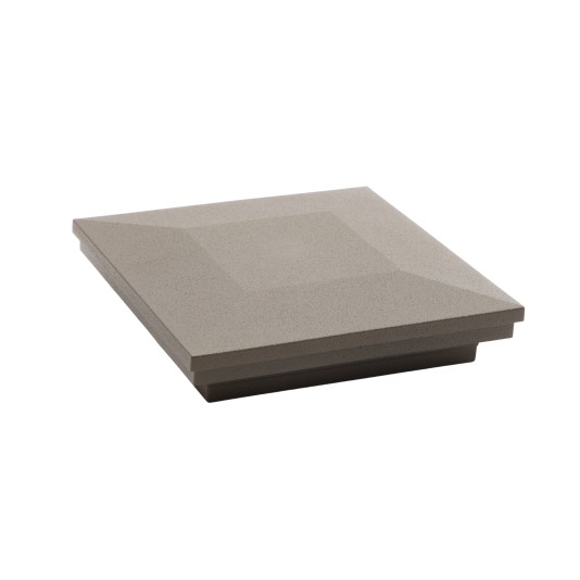 LMT 4" Sq. Ornamental Post Cap (Textured Bronze) (Default)