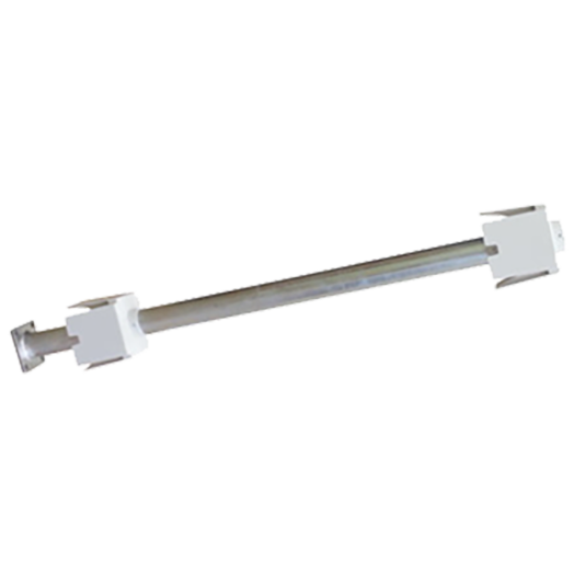 LMT 4" x 48" Schedule 40 Galvanized Steel Rook Fence Post Mount w/ Rooks & Hardware - LMT 1783