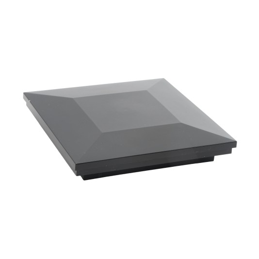 5" x 5" Sq. Ornamental Vinyl Post Cap - 1798BLK - Black