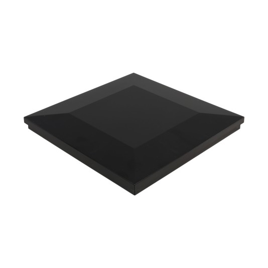 5 1/2" x 5 1/2" Sq. Ornamental Vinyl Post Cap - 1799BLK - Black