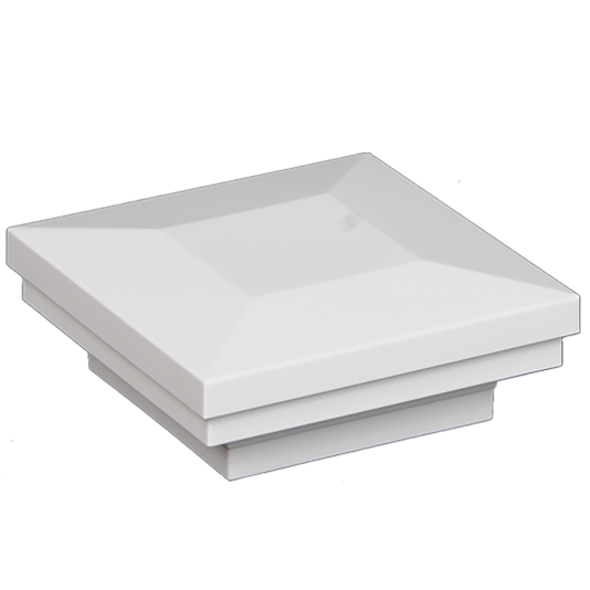 2" Sq. Ornamental Post Cap (White Shown)