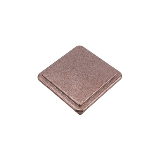 LMT 3 5/8" x 3 5/8" Sq. Suffield Vinyl Post Cap (For 4" x 4" Wood Post) Antique Copper - 1904AC