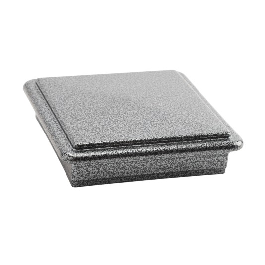 LMT 4 1/2" x 4 1/2" Sq. Suffield Vinyl Post Cap (For 5" x 5" Wood Post) Antique Gray - 1905AGR (PostCaps)