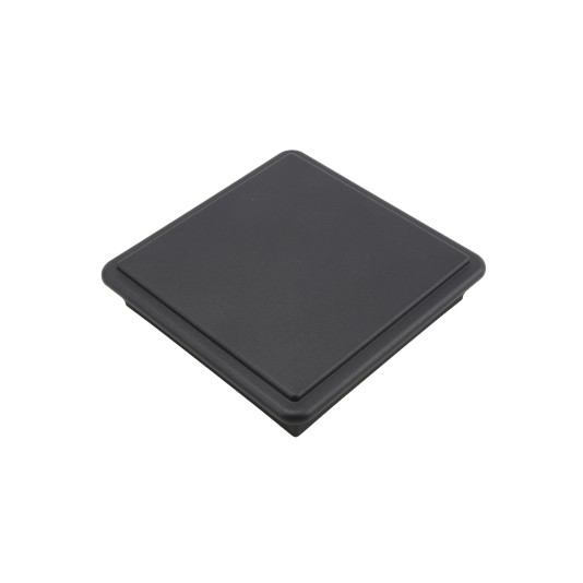 LMT 5 5/8" x 5 5/8" Sq. Suffield Vinyl Post Cap (For 6" x 6" Wood Post) Black Matte - 1906BLKMATTE