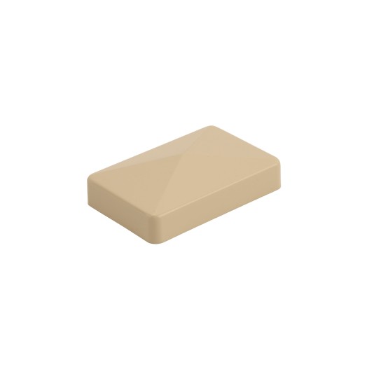 2.25" x 3.5" End Cap - ALMOND 
