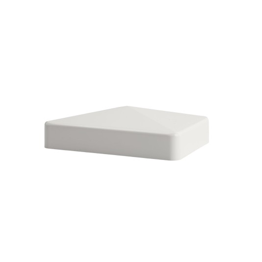 LMT 2 1/4" x 3 1/2" External Vinyl End Cap for Vinyl Fence Posts (White) - 1928-WHITE (EndCaps)