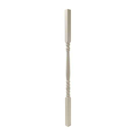 LMT 1 1/2 Sq x 36 1/2 Traditional Baluster Thermoformed Vinyl Spindle For Vinyl Railing (Almond) - 3100-36.5-ALMOND