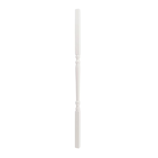 LMT 1 1/4" Sq x 38" Colonial Baluster Thermoformed Vinyl Spindle For Vinyl Railing (White)
