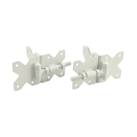 LMT Stainless Steel Commercial Hinge Set (White Stainless Steel) - 4000-WHITE