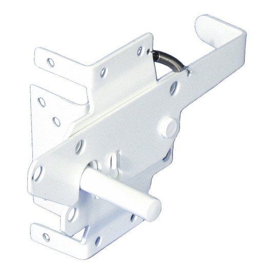 LMT Stainless Steel Commercial Latch Set (White Stainless Steel) - 4001-WHITE