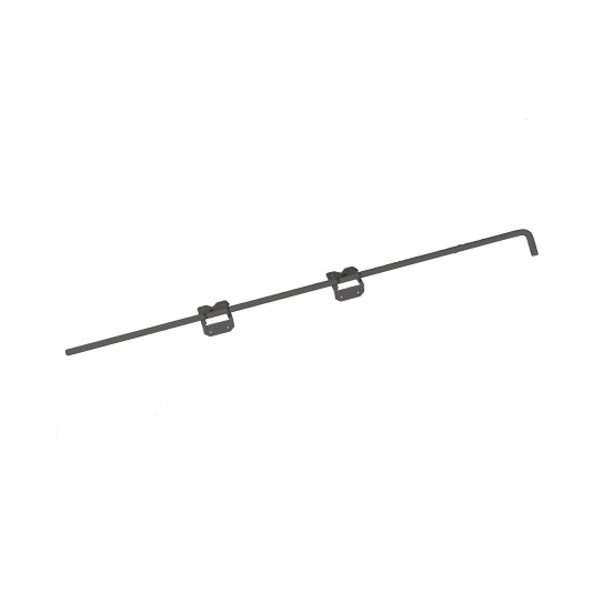 LMT 48" Reversible Stainless Steel Commercial Drop Rod For Vinyl Gates (Black)