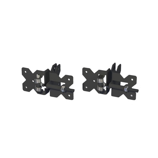 LMT 3" x 3" Adjustable, Self-Closing Stainless Steel Hinge For Vinyl Fence Gates (Black) - 4020-BLACK