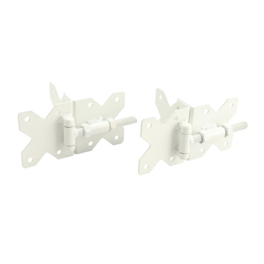 LMT Stainless Steel Residential Hinge Set (White Stainless Steel) - 4100-WHITE