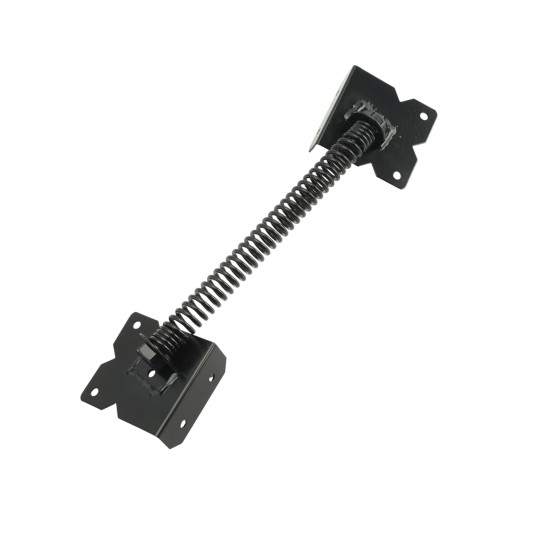 LMT 13" Self-Closing, Adjustable Stainless Steel Gate Spring For Vinyl Fence Gates (Black)