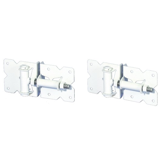 LMT Stainless Steel Comm./Res. Self Closing Hinge Set (White Stainless Steel) - 4111-WHITE