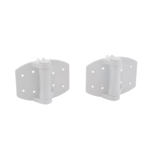 LMT Nylon Spring Loaded Gate Hinges (White)
