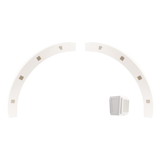 4" Sq 180 Degree Routed Arch Kit with Keystone - LMT 5002 (GeneralUse)