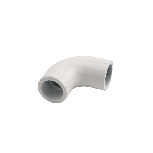 ADA-Compliant Heavy Duty Aluminum 90 Degree Corner Bracket for ADA-Compliant Secondary Hand Railing (White)