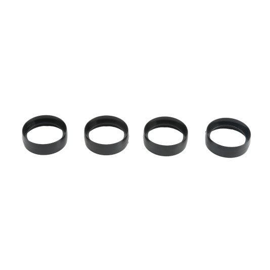 LMT 4 - Pack of ADA-Compliant Molded Rail Joint Rings (Black) - 6009-BLACK